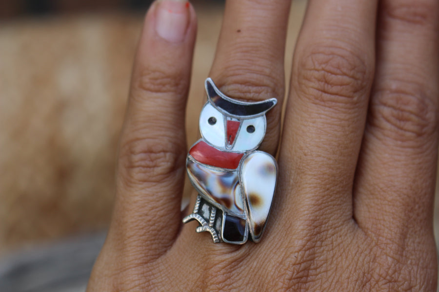 Vintage Owl Ring