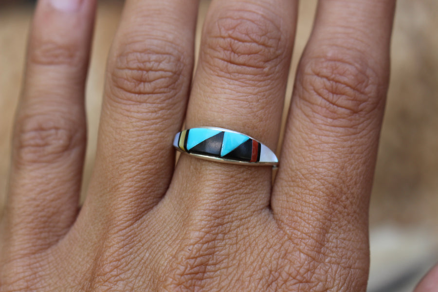 Inlay Peaks Ring