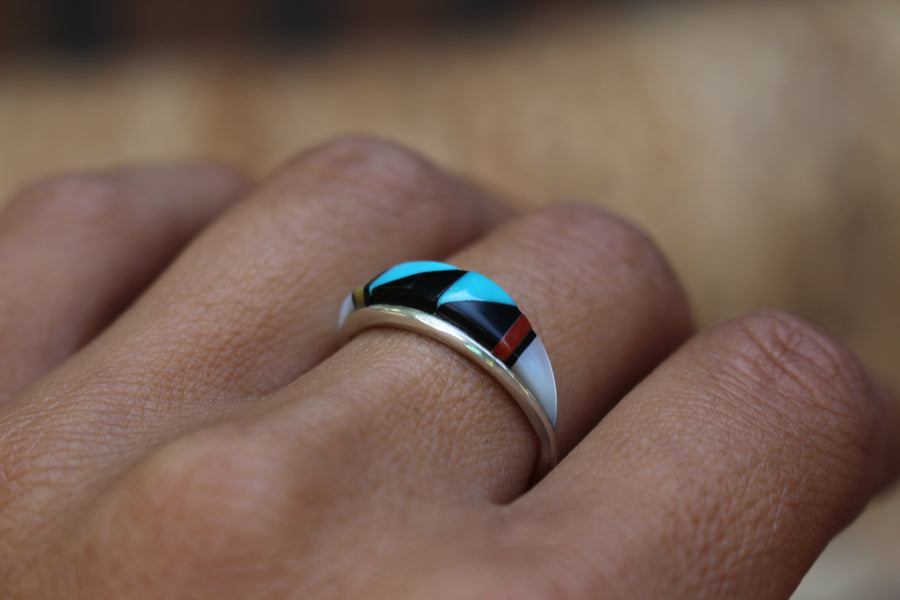 Inlay Peaks Ring