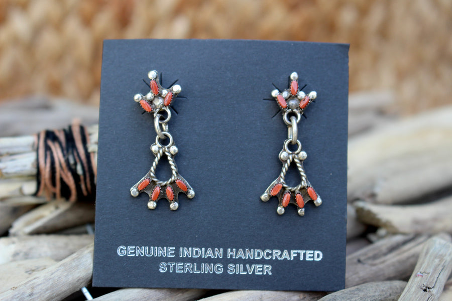 Red Petite Point Necklace Set