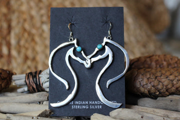 Turquoise Horse Earrings