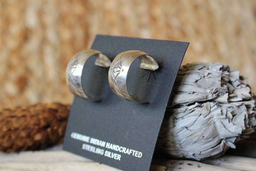 Sterling  Hoop Earrings