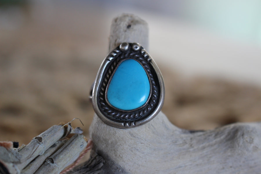 Vintage Turquoise Sky Ring