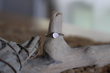 Round Pink Shell Ring