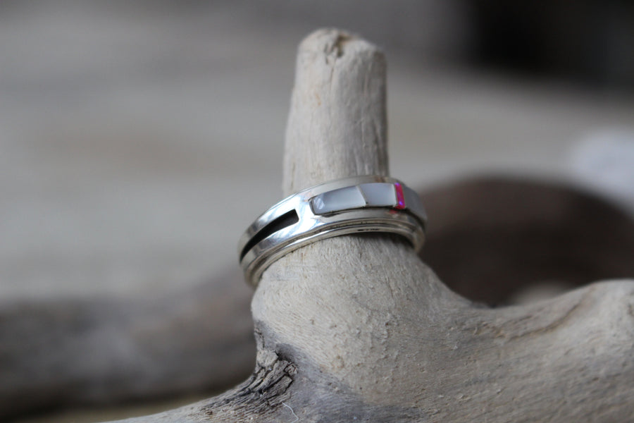 Mother of Pearl and Opal Band