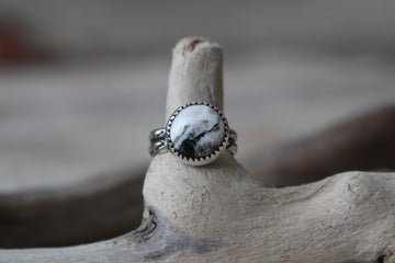 White Buffalo Stone Ring