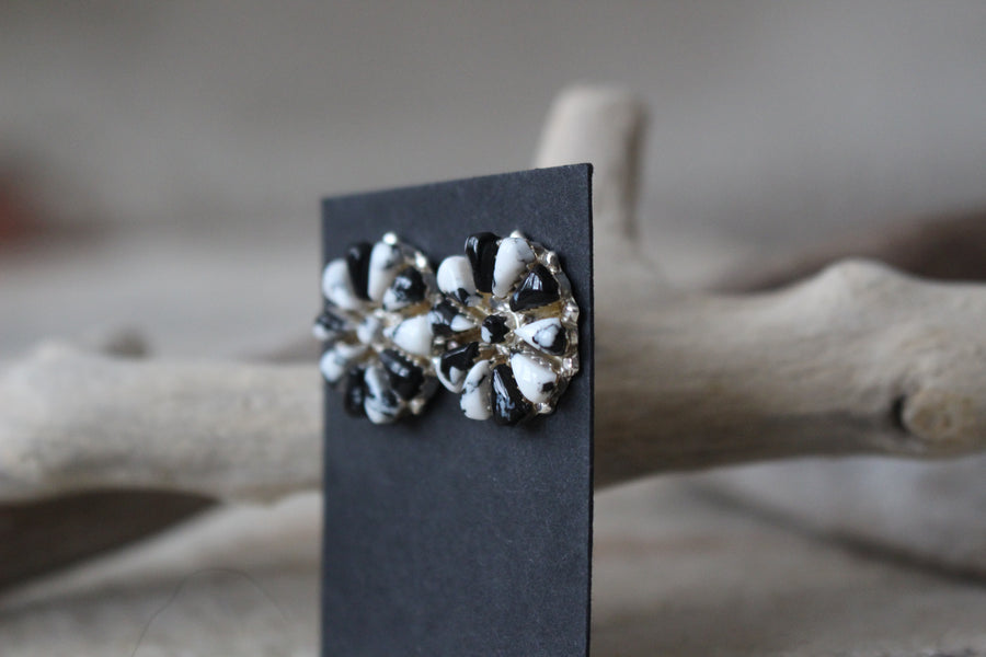 Howlite Blossom Earrings