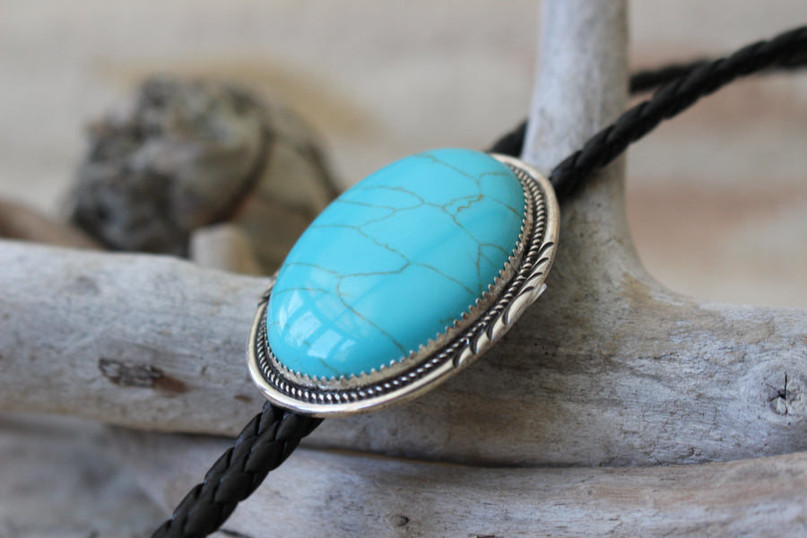 Turquoise Desert  Bolo Tie