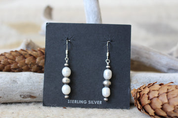 Pearl and Pearl Earrings