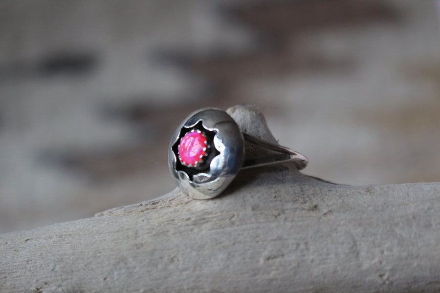 Pink Opal Sun Ring