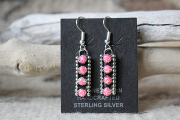 Pink Opal Dottie Earrings