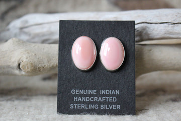 Pink Conch Mesa Earrings