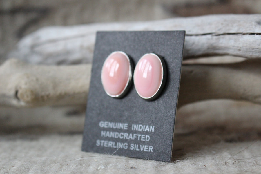 Pink Conch Mesa Earrings