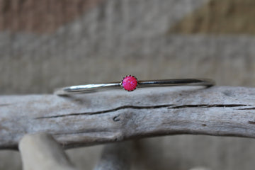 Round Pink Opal Bracelet