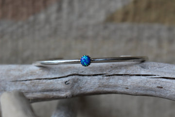 Round Blue Opal Bracelet
