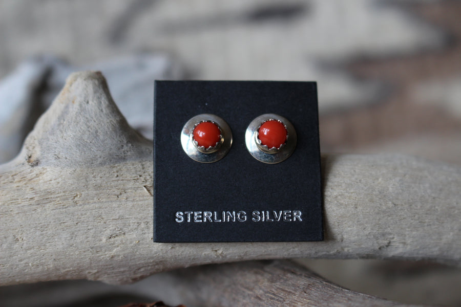 Sterling Spiny Oyster Studs