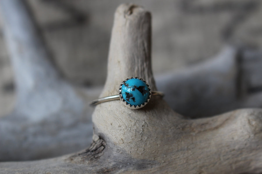 Round Turquoise Sky  Ring
