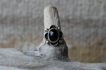 Starry Black Onyx Ring