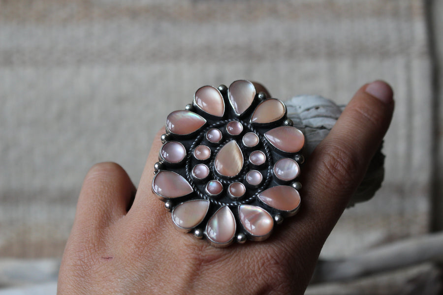 Pink Shell Bloom Ring