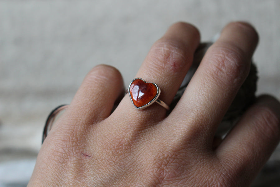 Spiny Oyster Heart Ring