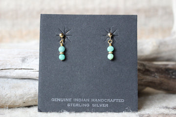 Gold and Turquoise Dottie Earrings