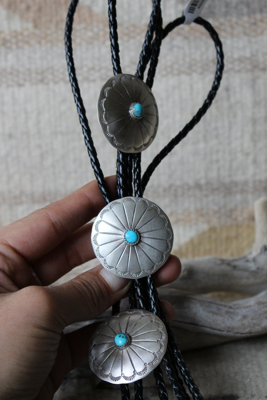 Brushed Turquoise Bolo Tie