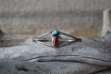 Baby Red and Turquoise Bracelet