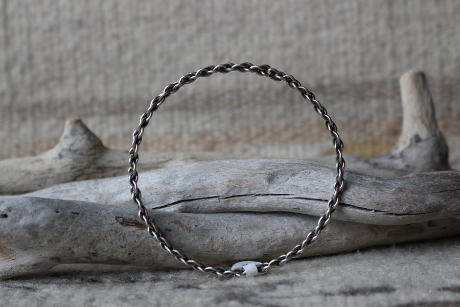 Sterling Twisted Bangle