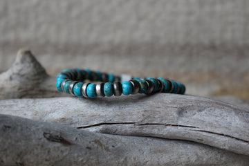 Turquoise and Navajo Pearl Bracelet