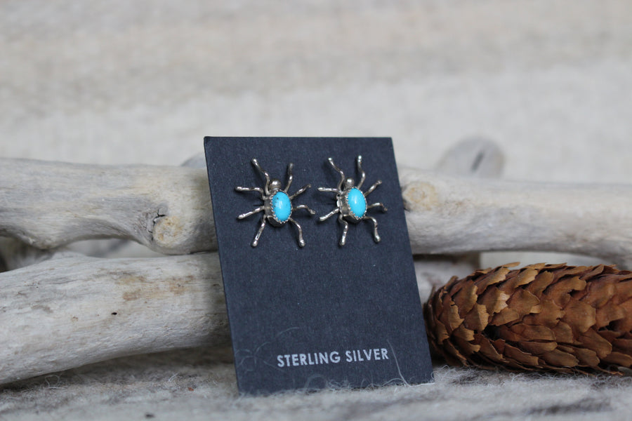 Turquoise Spider Earring