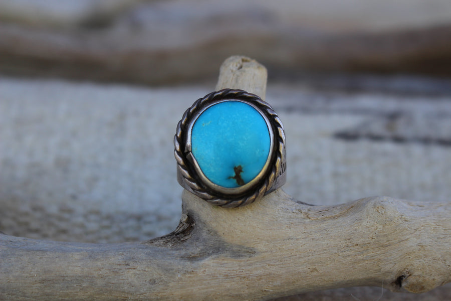 Turquoise Rope Ring