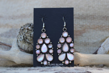 Pink Shell Bloom Earrings