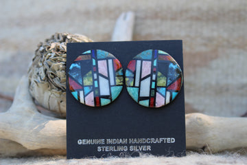 Round Arches Inlay Earrings