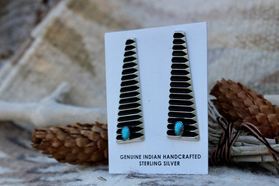 Turquoise Thunder Earrings