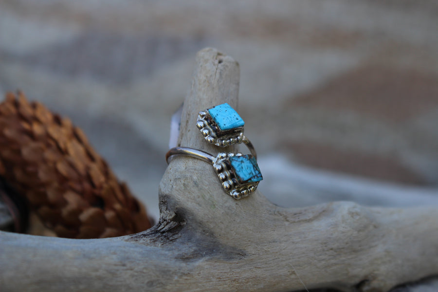 Turquoise Diamonds Ring