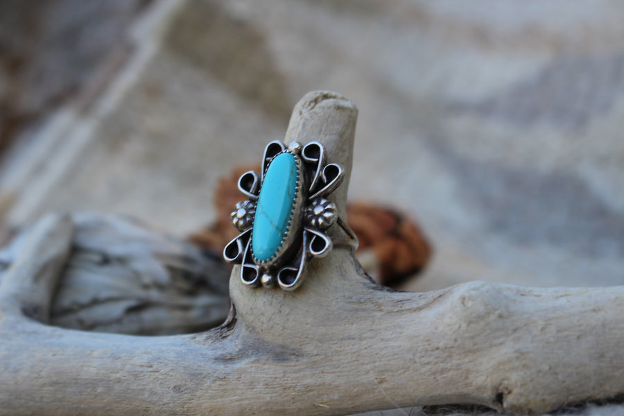 Turquoise Star Ring