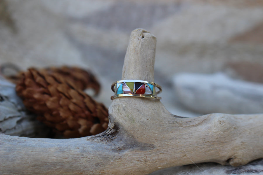 Multi Stone Hills Ring