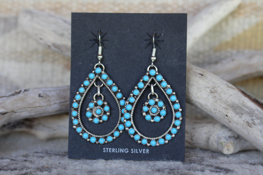 Turquoise Dottie Bloom Earrings