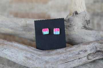 Pink and Blue Studs