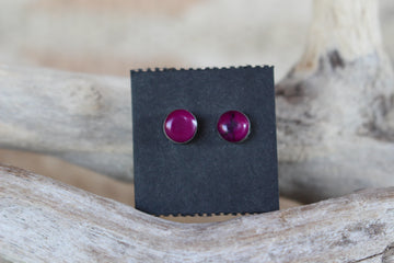 Round Purple Studs