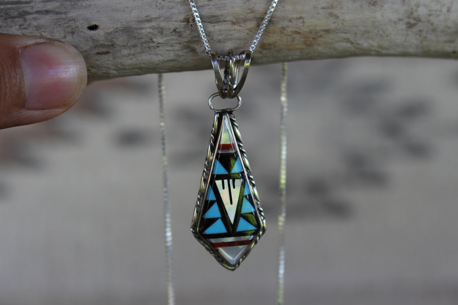 Inlay Thunder Pendant