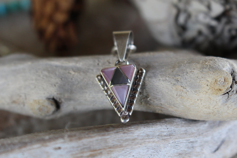 Pink Shell Arrow Pendant