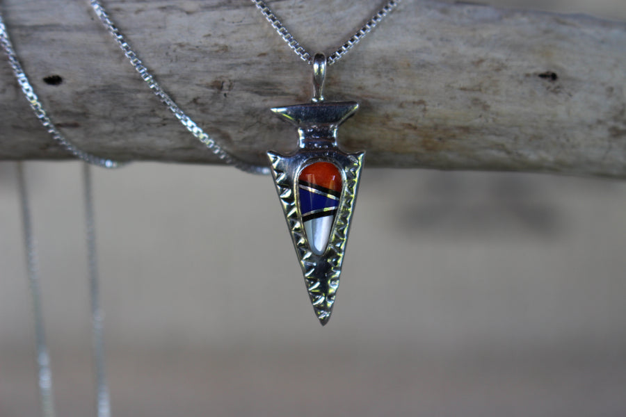 Arrowhead Inlay Pendant