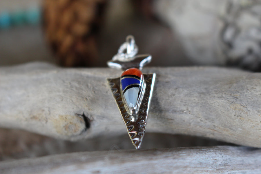 Arrowhead Inlay Pendant