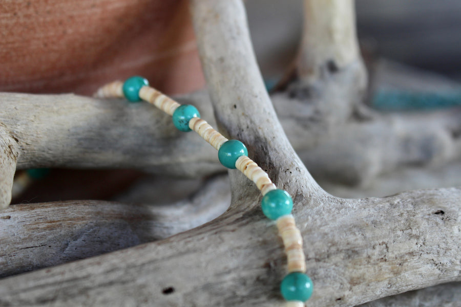 Turquoise and Heishe Necklace