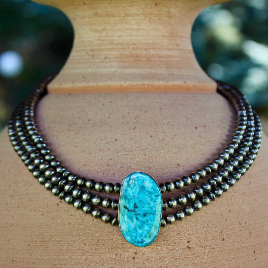 Navajo Pearl Choker Necklace