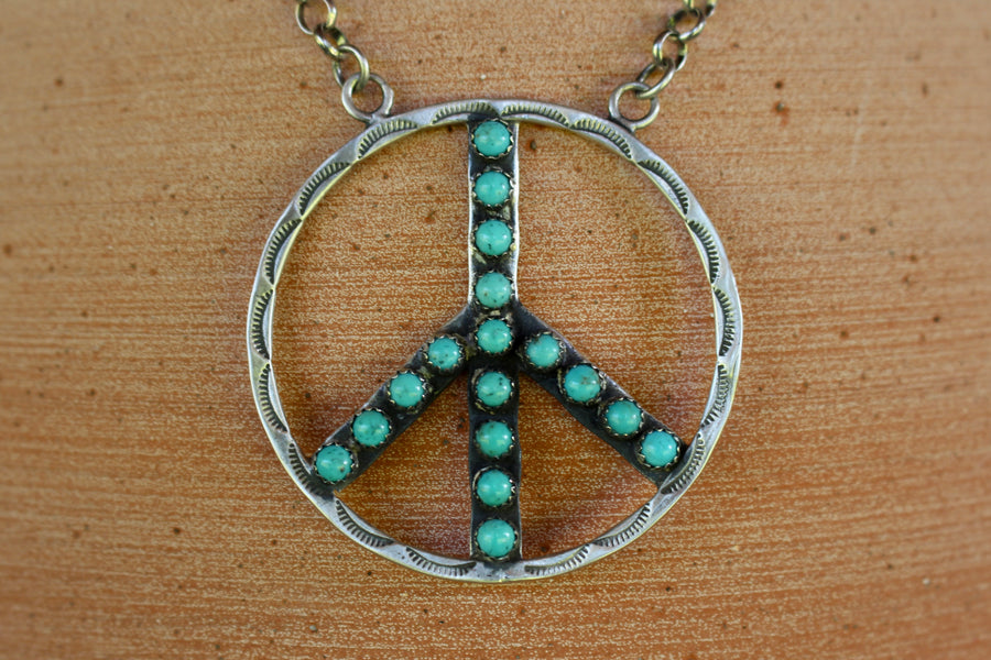 Turquoise Peace Necklace