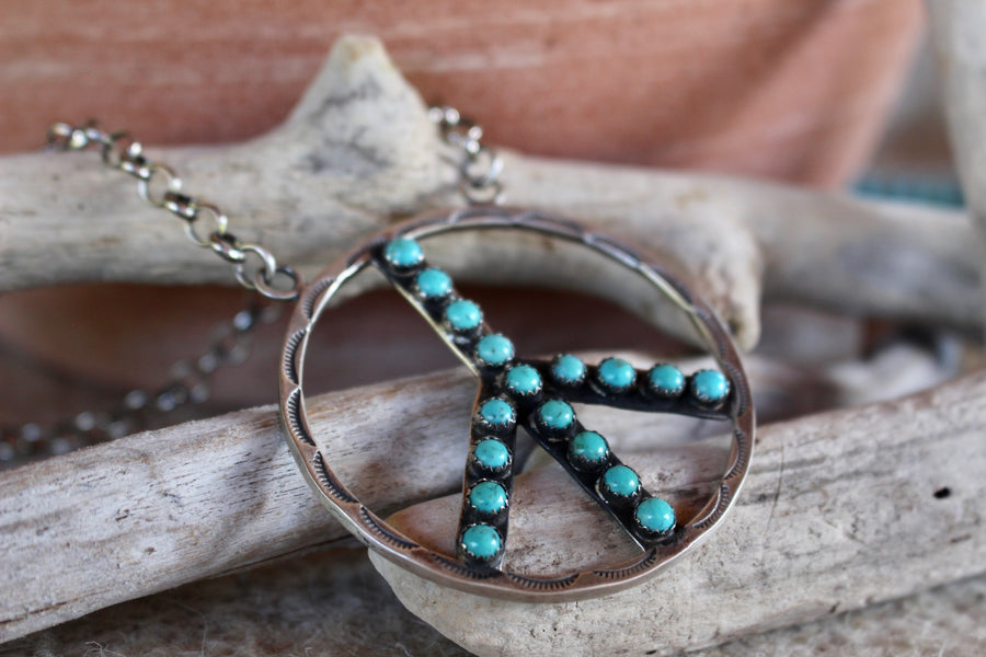 Turquoise Peace Necklace