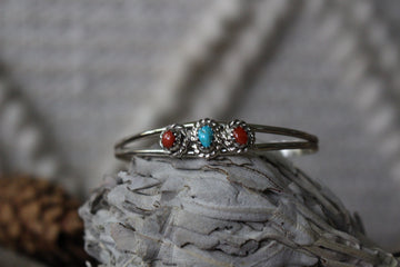 Baby Red and Turquoise Bracelet