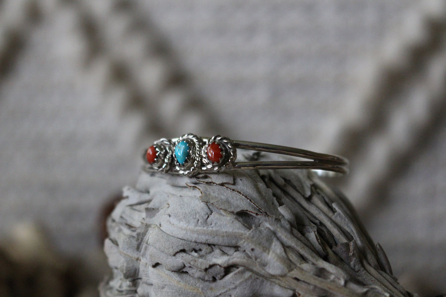 Baby Red and Turquoise Bracelet